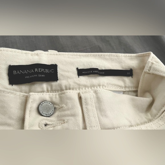 Banana Republic Jeans High Rise Wide Leg Crop - Picture 4 of 5